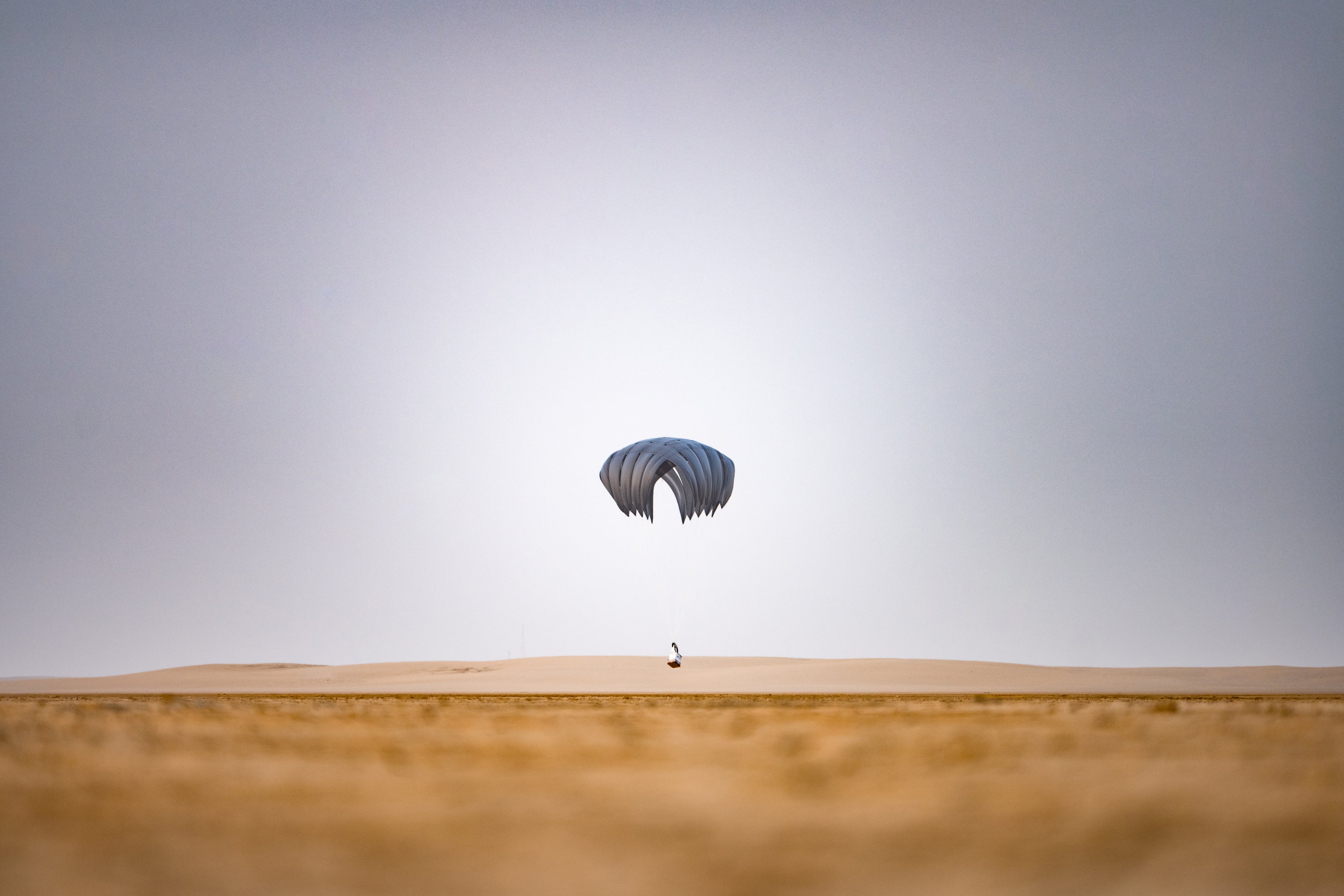 LCADS Low Velocity Cargo Parachute dropped in the UAE.