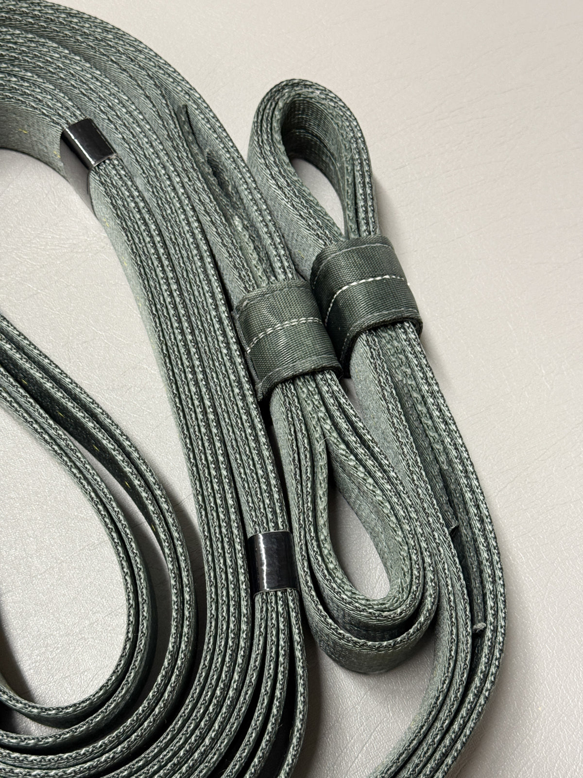 Coiled Multi-Loop Lines (68F217) made from Type XXVI nylon webbing for airdrop rigging